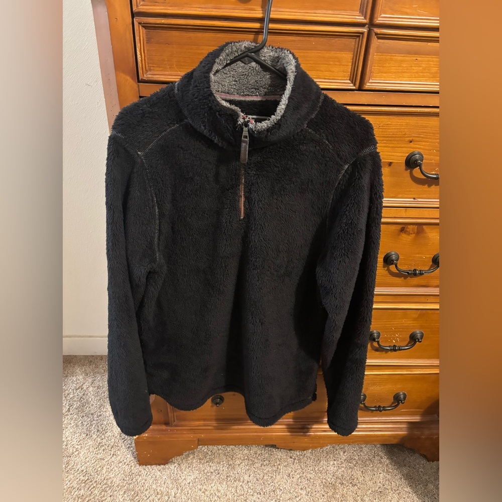 Trinity Black and Gray Fleece Jacket